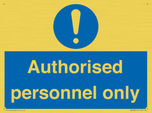 MA7383: Authorised personnel only