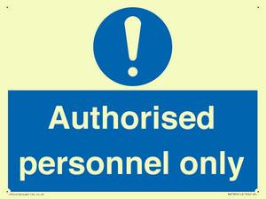 MA7383: Authorised personnel only