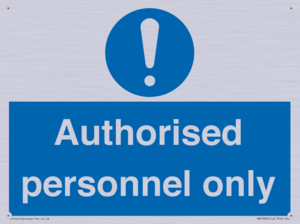MA7383: Authorised personnel only