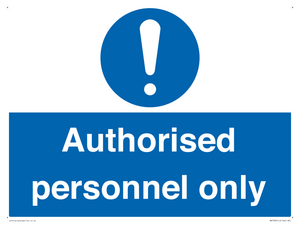 MA7383: Authorised personnel only