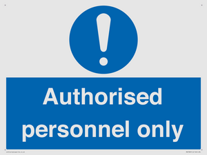 MA7383: Authorised personnel only