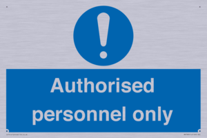MA7383: Authorised personnel only