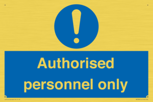 MA7383: Authorised personnel only