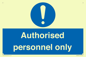 MA7383: Authorised personnel only