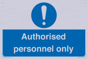 MA7383: Authorised personnel only