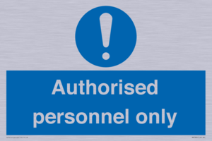 MA7383: Authorised personnel only