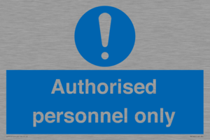 MA7383: Authorised personnel only