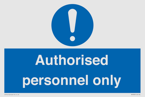 MA7383: Authorised personnel only