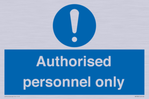 MA7383: Authorised personnel only