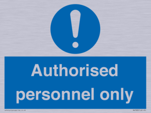 MA7383: Authorised personnel only