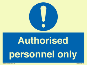 MA7383: Authorised personnel only