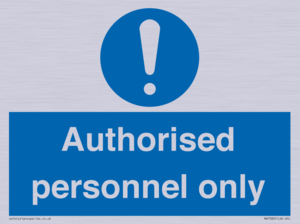 MA7383: Authorised personnel only