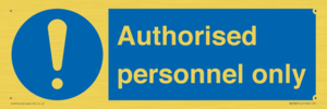 MA7383: Authorised personnel only