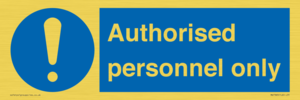 MA7383: Authorised personnel only