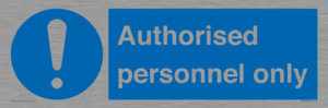 MA7383: Authorised personnel only
