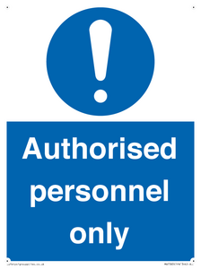 MA7383: Authorised personnel only