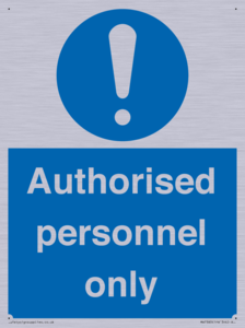 MA7383: Authorised personnel only
