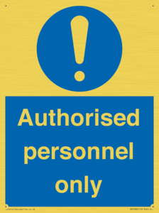 MA7383: Authorised personnel only