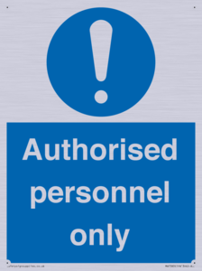 MA7383: Authorised personnel only