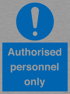 MA7383: Authorised personnel only
