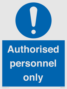 MA7383: Authorised personnel only