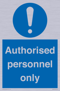 MA7383: Authorised personnel only