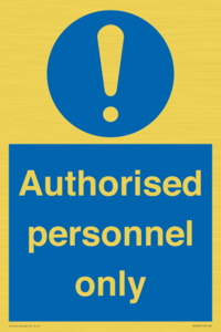 MA7383: Authorised personnel only