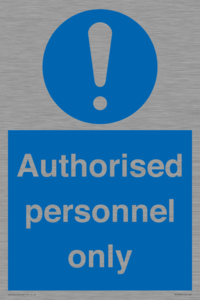 MA7383: Authorised personnel only