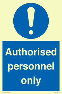 MA7383: Authorised personnel only