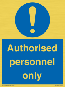 MA7383: Authorised personnel only