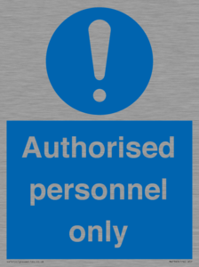 MA7383: Authorised personnel only