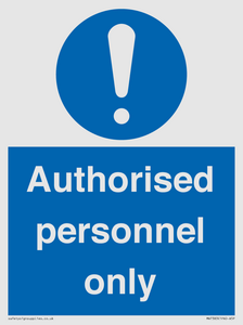 MA7383: Authorised personnel only