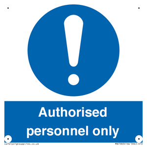 MA7383: Authorised personnel only