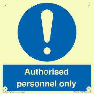 MA7383: Authorised personnel only