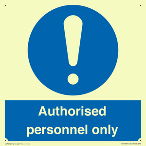 MA7383: Authorised personnel only