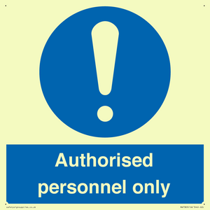 MA7383: Authorised personnel only