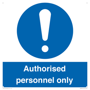 MA7383: Authorised personnel only
