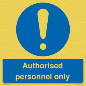 MA7383: Authorised personnel only