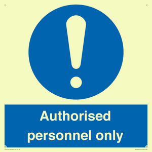 MA7383: Authorised personnel only