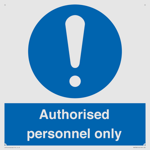 MA7383: Authorised personnel only