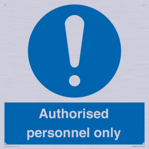 MA7383: Authorised personnel only