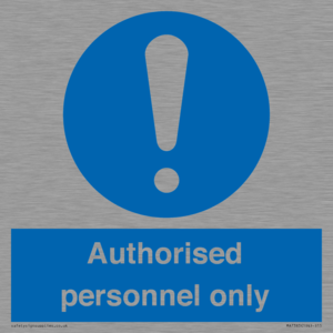 MA7383: Authorised personnel only