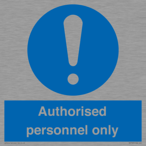 MA7383: Authorised personnel only