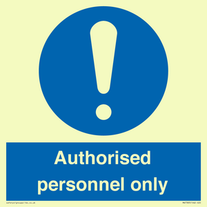MA7383: Authorised personnel only