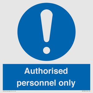 MA7383: Authorised personnel only