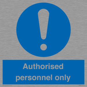 MA7383: Authorised personnel only