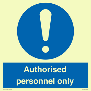 MA7383: Authorised personnel only