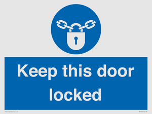 MA7502: Keep this door locked