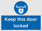 MA7502: Keep this door locked