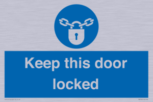MA7502: Keep this door locked
